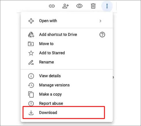 Mac의 Google 드라이브에서 사진 다운로드 step3