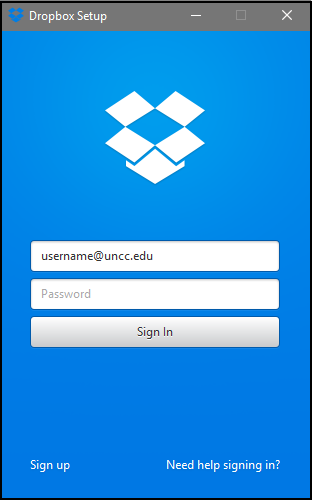 자격 증명을 입력하고 로그인