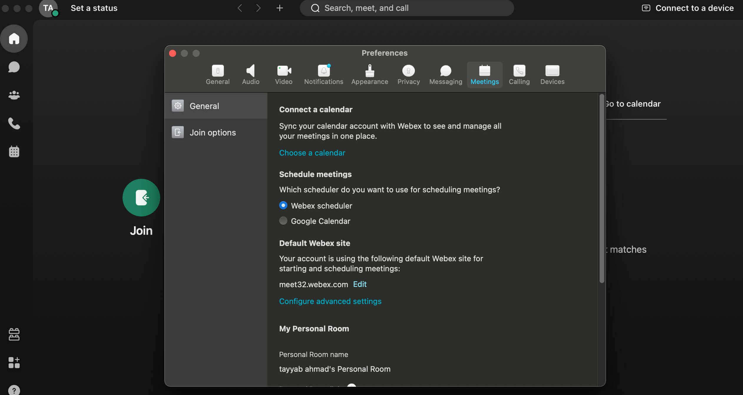 회의 일정 편집