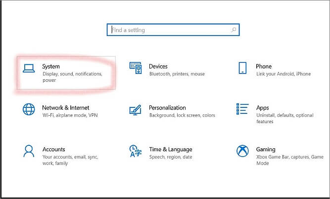 설정을 클릭합니다.