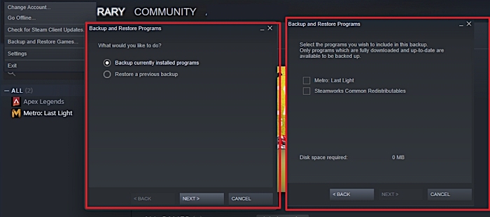 현재 스팀 게임 백업