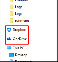 데스크톱 앱을 통해 dropbox를 onedrive에 동기화