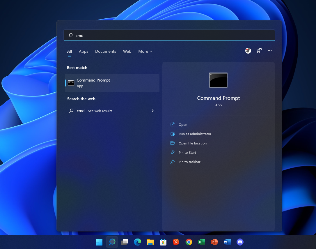 Windows 11 명령 프롬프트 열기