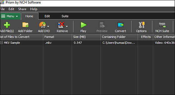 프리즘 비디오 변환기