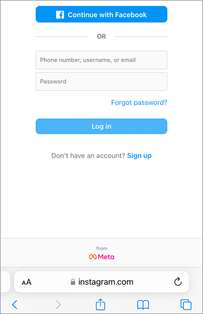 iPhone에서 웹 앱에 액세스