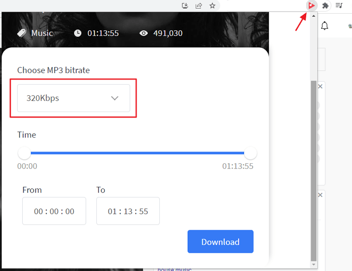 YouTube를 MP3로 변환하는 애드온크롭