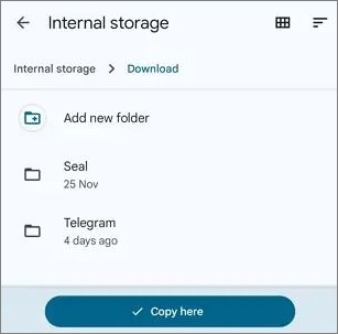 다른 위치에 파일 저장
