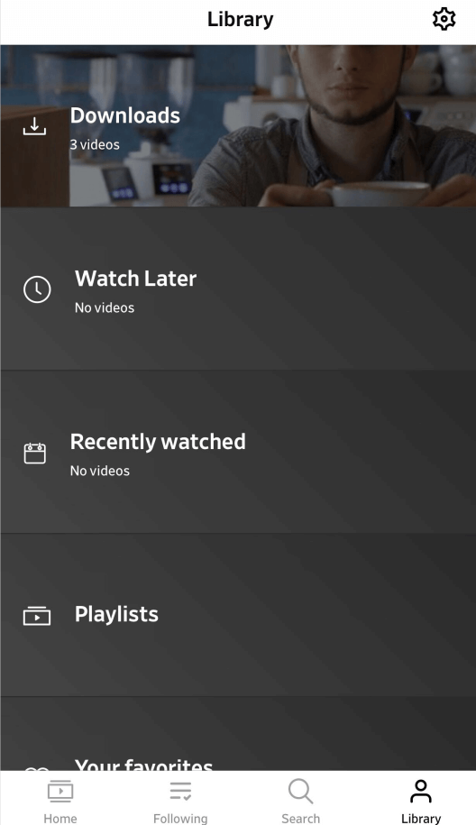 휴대폰에서 동영상 다운로드