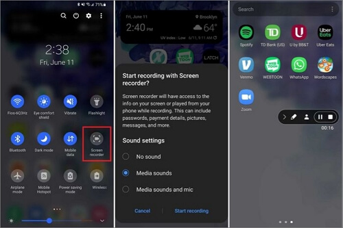 화면 녹화 안드로이드