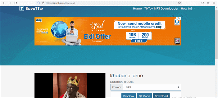 워터마크 없이 TikTok 비디오 다운로드