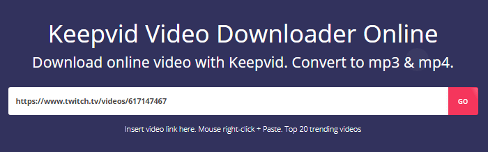 keepvid 동영상 다운로더