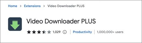 Google 비디오 다운로더 크롬 확장 프로그램