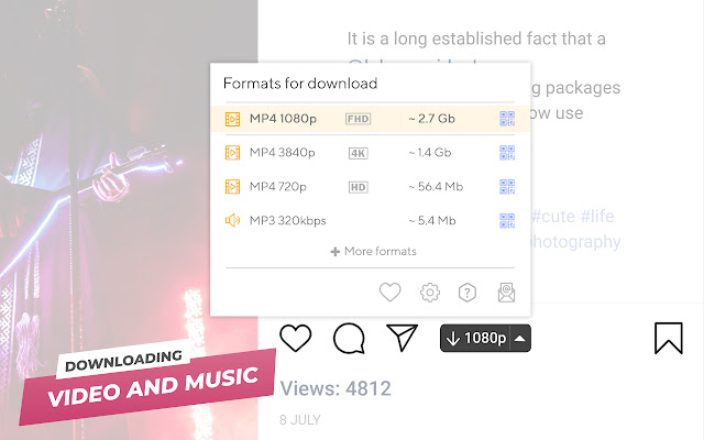 Instagram에서 MP3로 확장