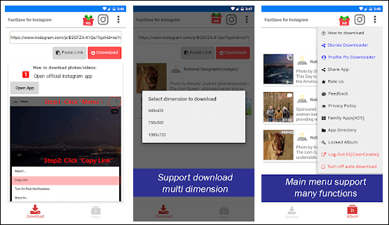 Instagram용 빠른 다운로드