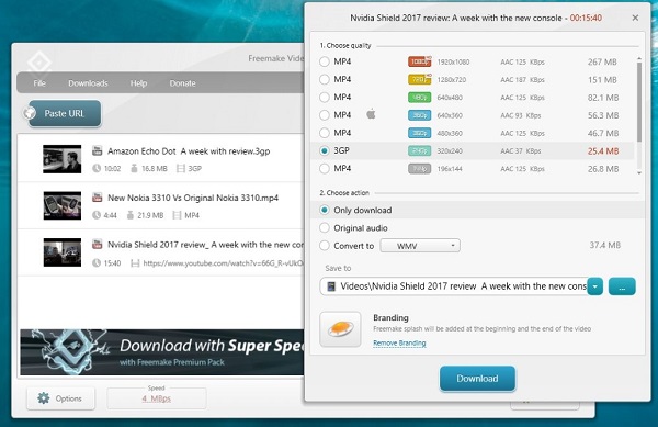 Freemake 비디오 다운로더