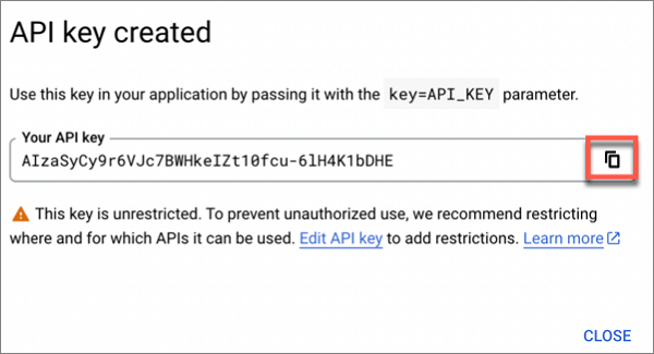 Google 드라이브 API 키 생성
