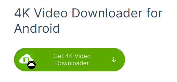 안드로이드용 4K 비디오 다운로더