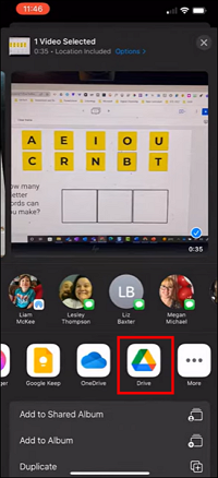 동영상을 Google 드라이브에 공유