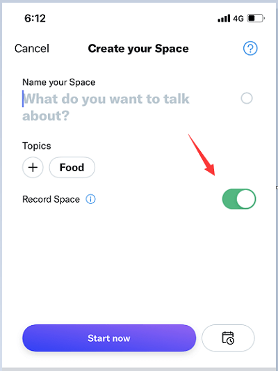 2단계 - Twitter 공간 기록