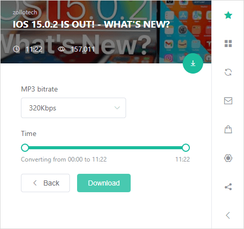 브라우저를 통해 YouTube 동영상을 MP3로 다운로드하는 방법