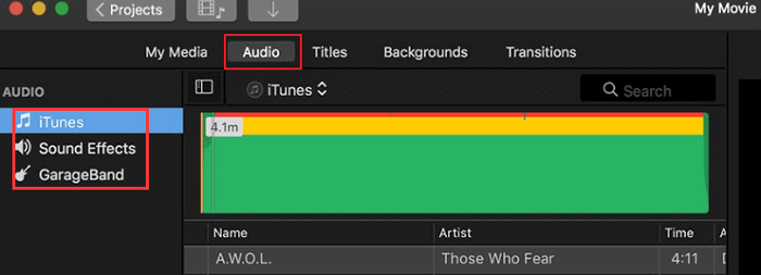 Mac에서 비디오에 오디오를 추가2