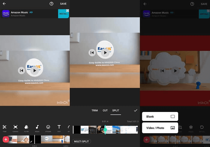 android 비디오 병합