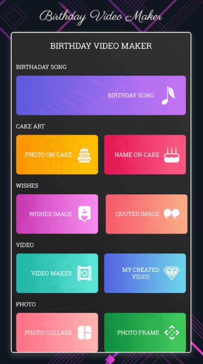  생일 비디오 메이커