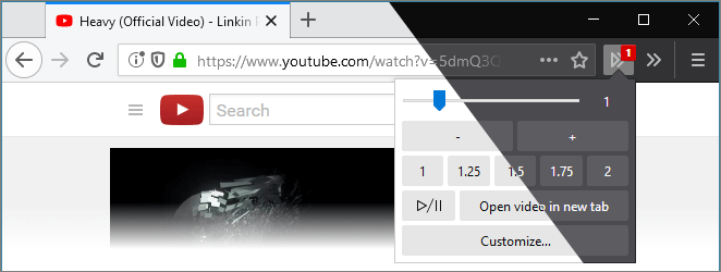 firefox playback speed