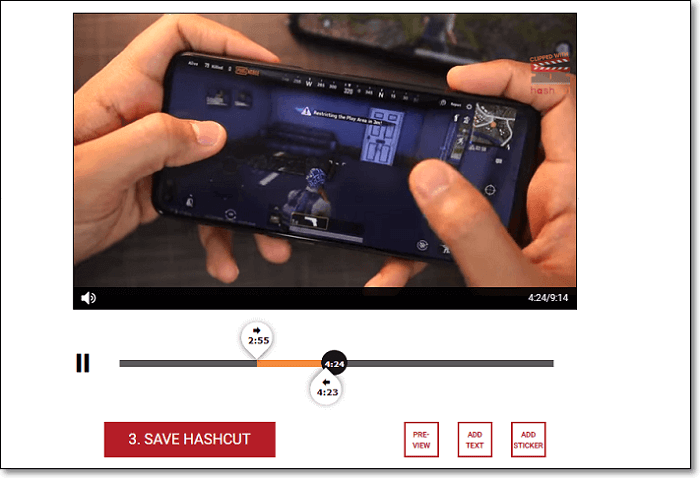 비디오 트리밍을 위한 해시컷