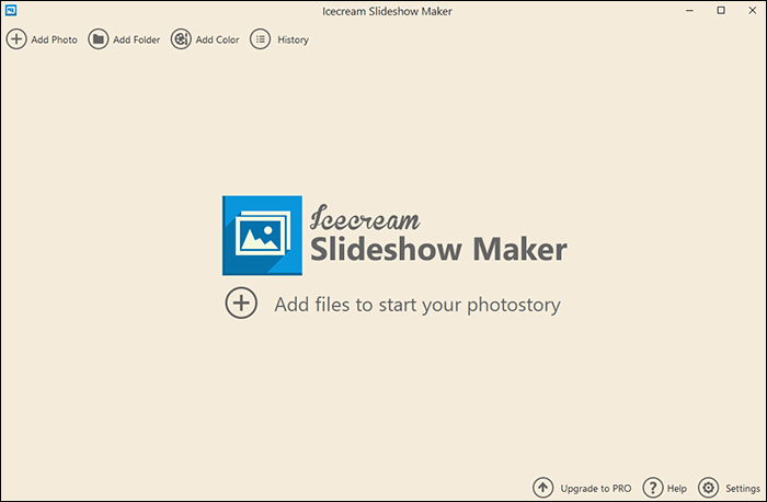 icecream slideshow maker 음악 추가