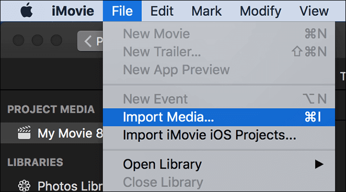 imovie 음악 가져오기