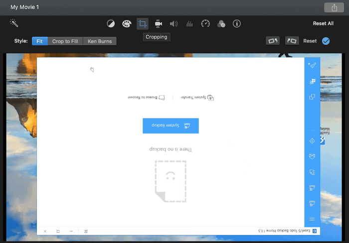 iMovie를 사용하여 비디오 방향 변경