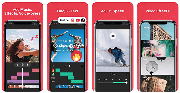 스마트폰용 인샷 비디오 편집기