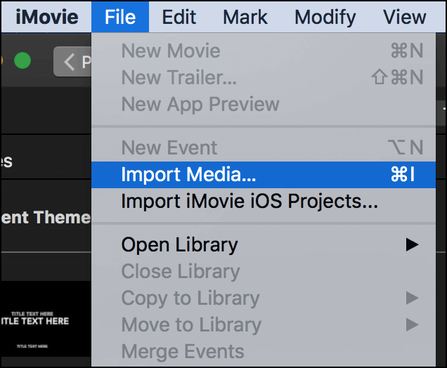 mac 미디어 가져오기
