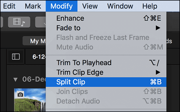 mac에서 비디오를 수정하기