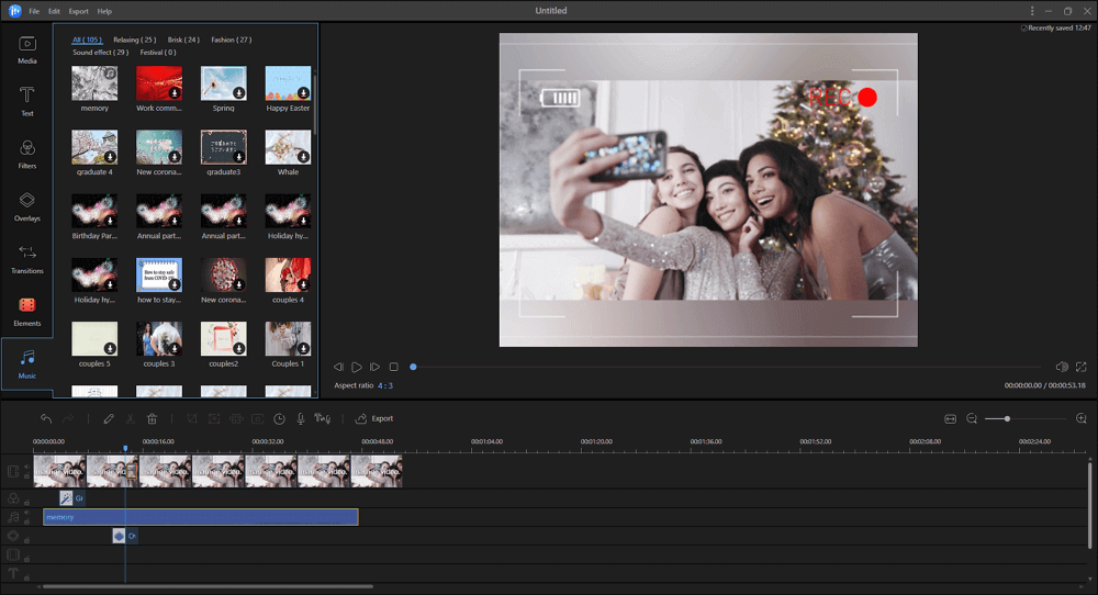 EaseUS Video Editor는 결혼 동영상에 효과를 추가합니다.
