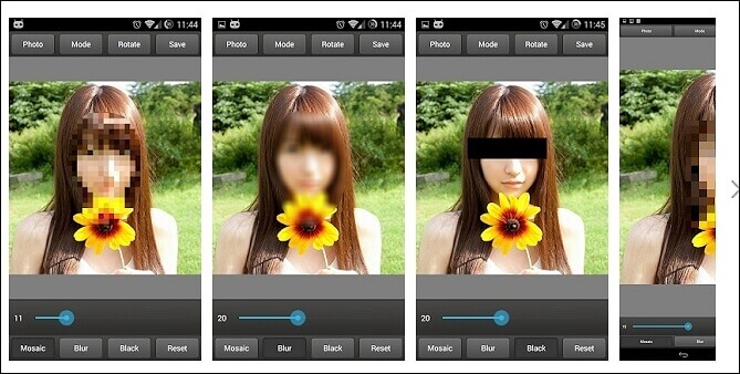 모자이크 픽셀화 검열 사진