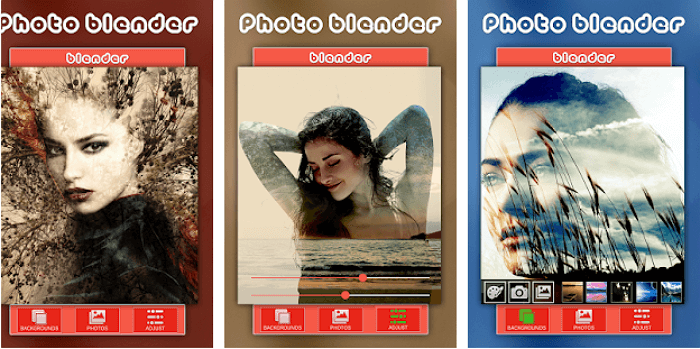 사진 오버레이 혼합 메인 화면