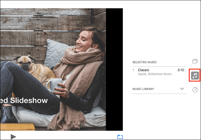 photos slideshow 음악