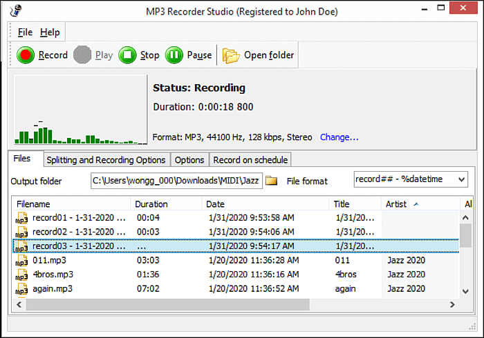 mp3 레코더 스튜디오
