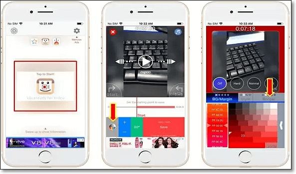 iPhone에서 비디오에 테두리 추가