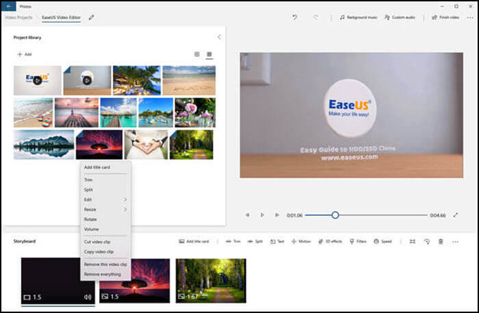 윈도우 사진 트림 비디오