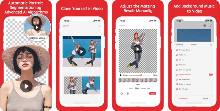 비디오 배경 지우기 및 변경 (iOS)