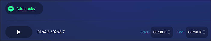 파일의 시작 및 종료 시간을 지정