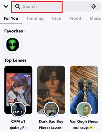 내장 Snapchat 보이스 체인저