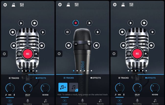 프로 마이크: 음성 녹음