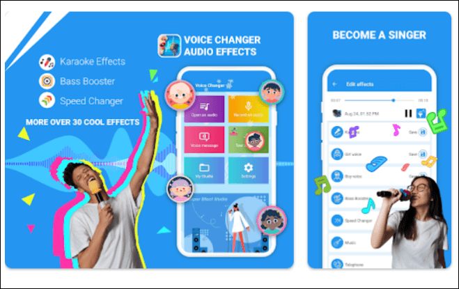 음성 변환기 - 오디오 효과