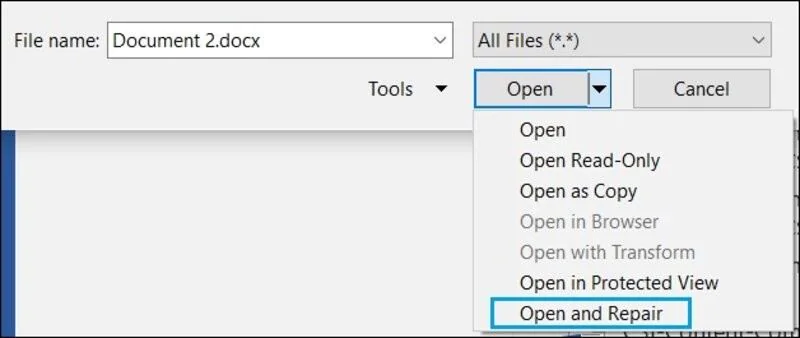 접근하여 열고 수리하다