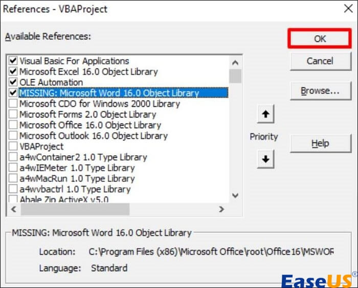 확인을 클릭하세요