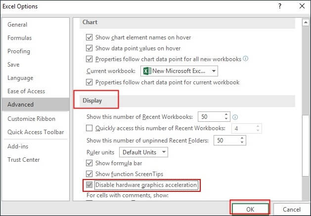 하드웨어 그래픽 가속 확인